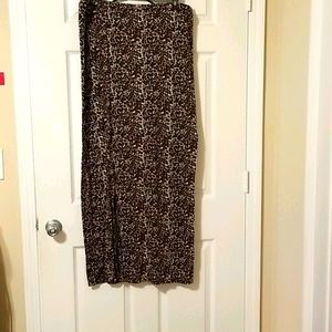 Leopard Print Maxi Skirt